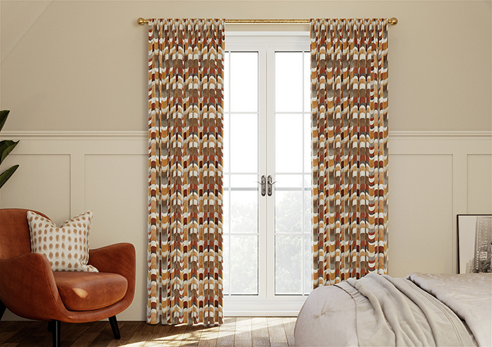Castillo Velvet, Copper - Made to Measure Curtain - Image 3